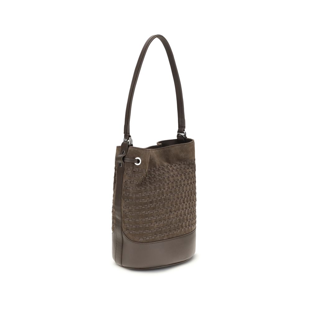 Zanellato Brown Calf Leather Bos Taurus Backet Bag
