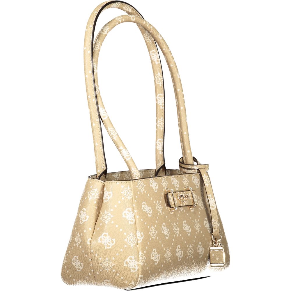 Guess Jeans Beige Polyurethan Damenhandtasche