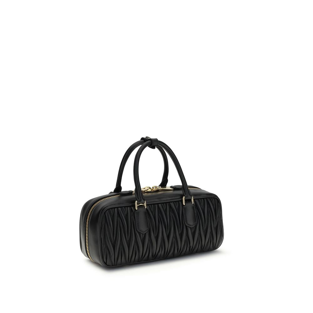 Miu Miu Black Lamb Ovis Aries Aries Shoulder Bag