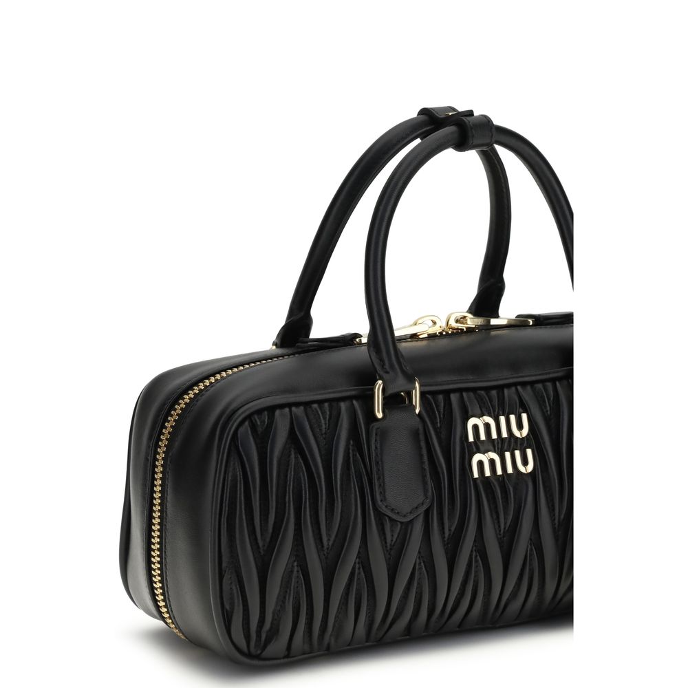 Miu Miu Black Lamb Ovis Aries Aries Shoulder Bag