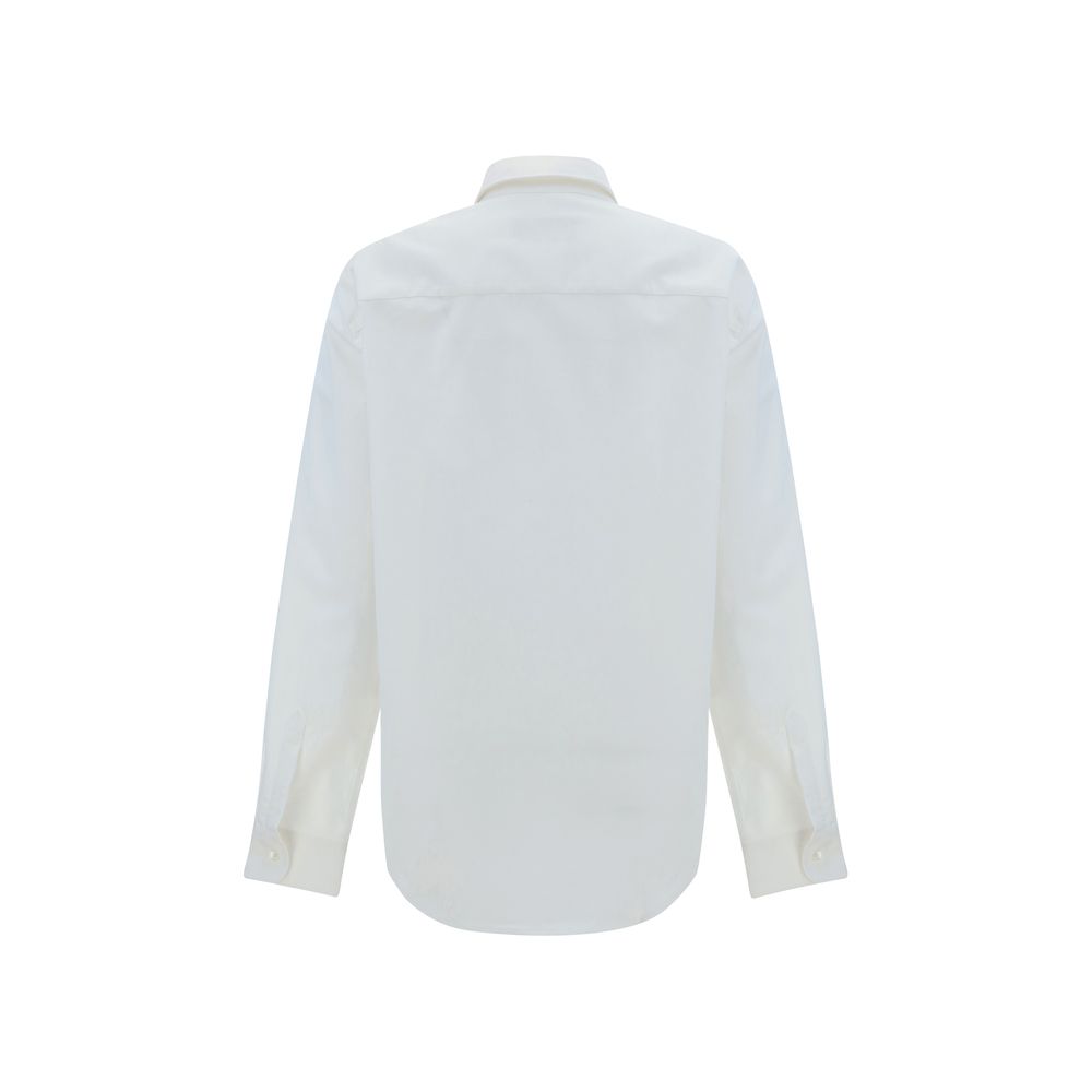 Ami Paris White Cotton Dress Shirt