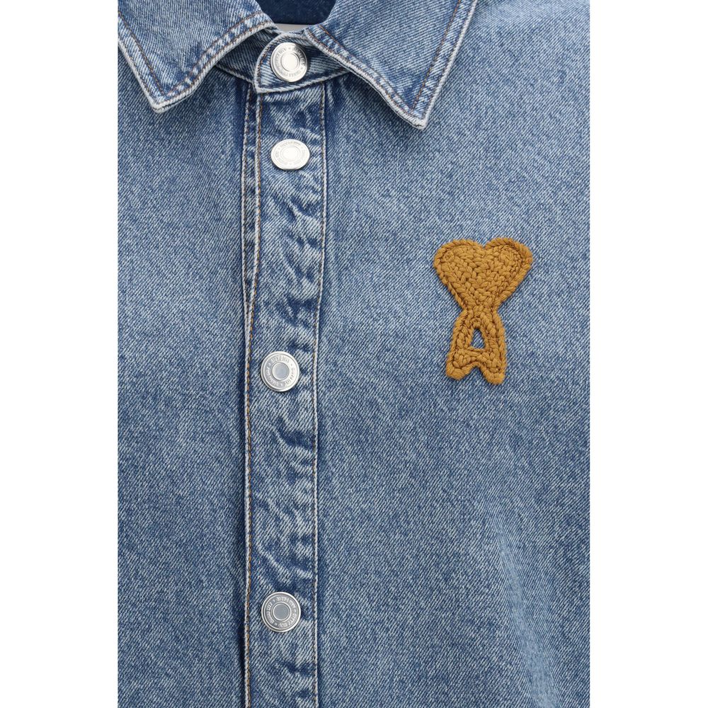 Ami Paris Blue Denim Shirt