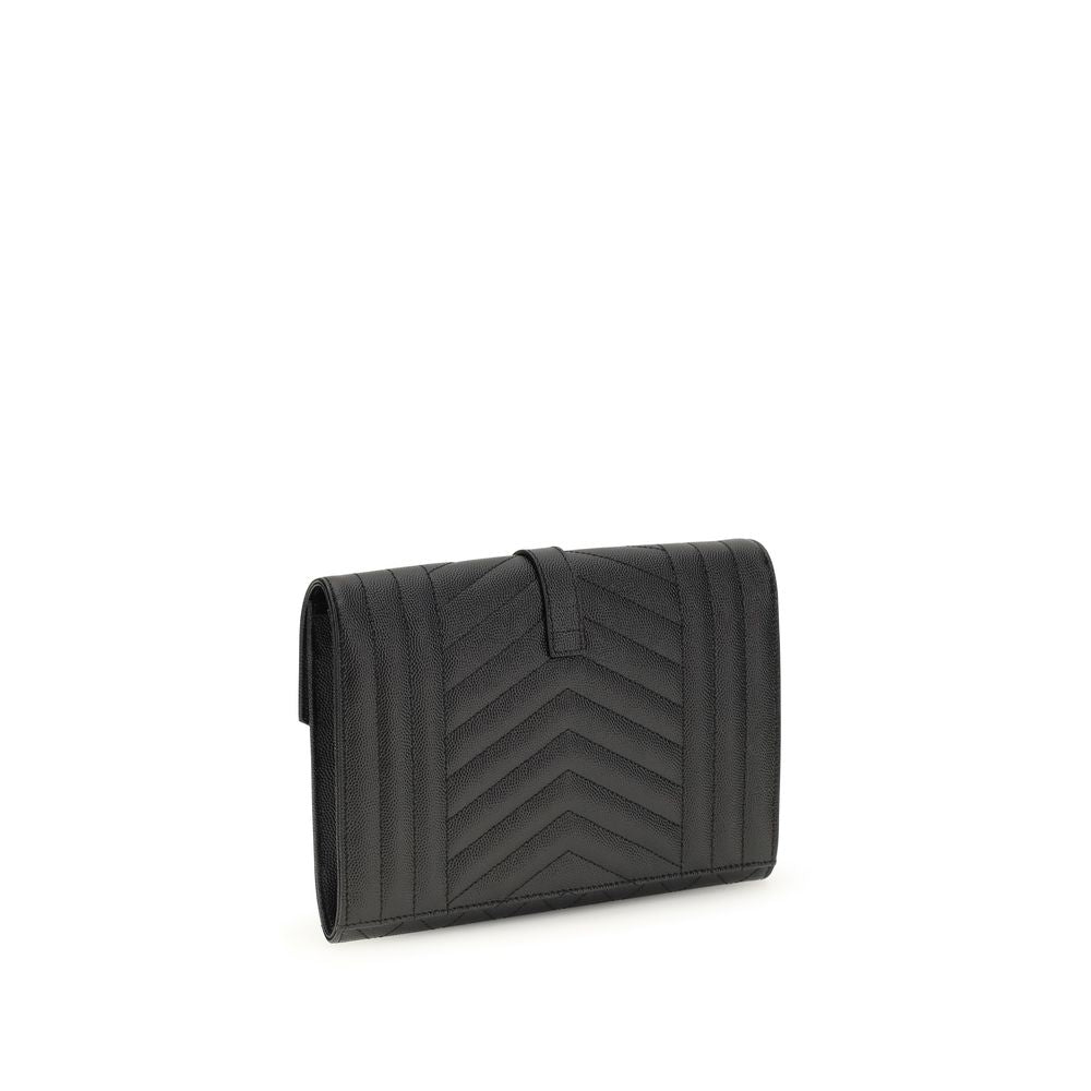Saint Laurent Black Calf Leather Bos Taurus Accessories