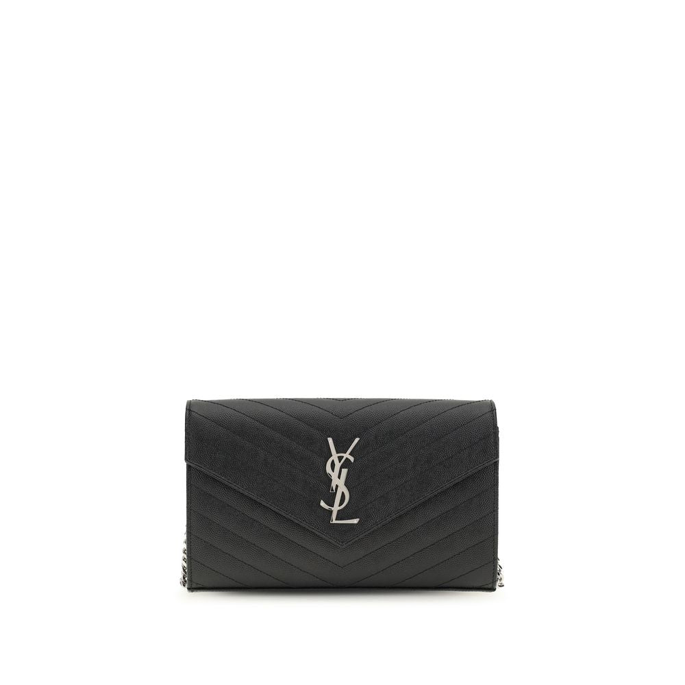 Saint Laurent Black Calf Leather Bos Taurus Wallet