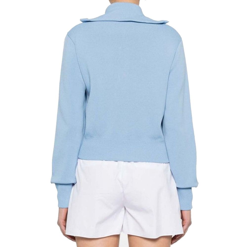 Autry Blue Nylon Cardigan