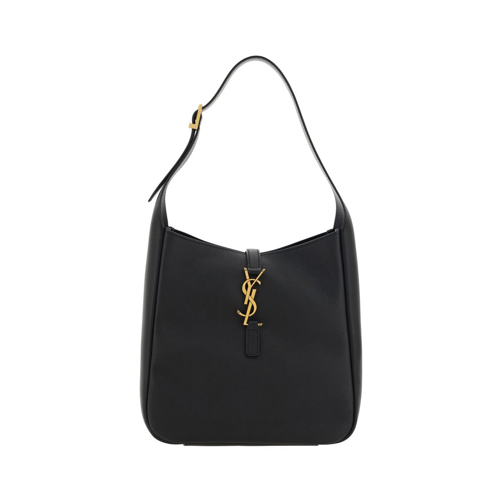 Saint Laurent Black Calf Leather Bos Taurus Shoulder Bag