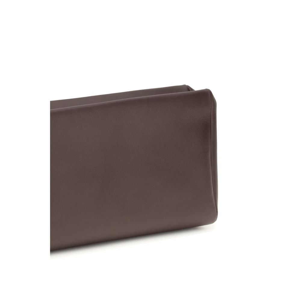 The Row Brown Lamb Ovis Aries Aries Clutch Bag