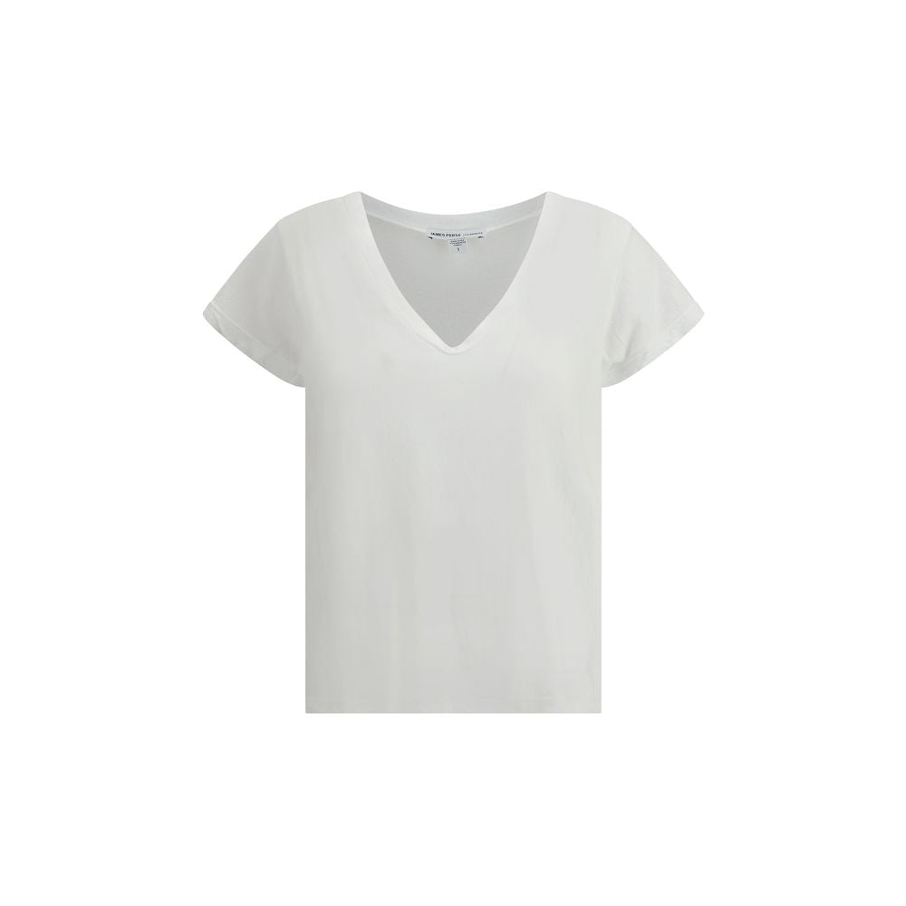 James Perse White Cotton T-Shirt