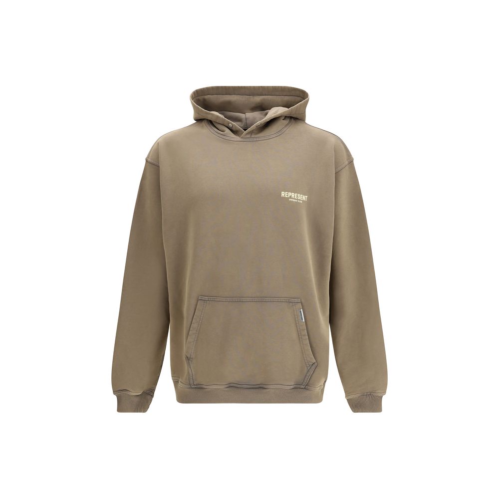 Braunes Baumwoll-Sweatshirt darstellen