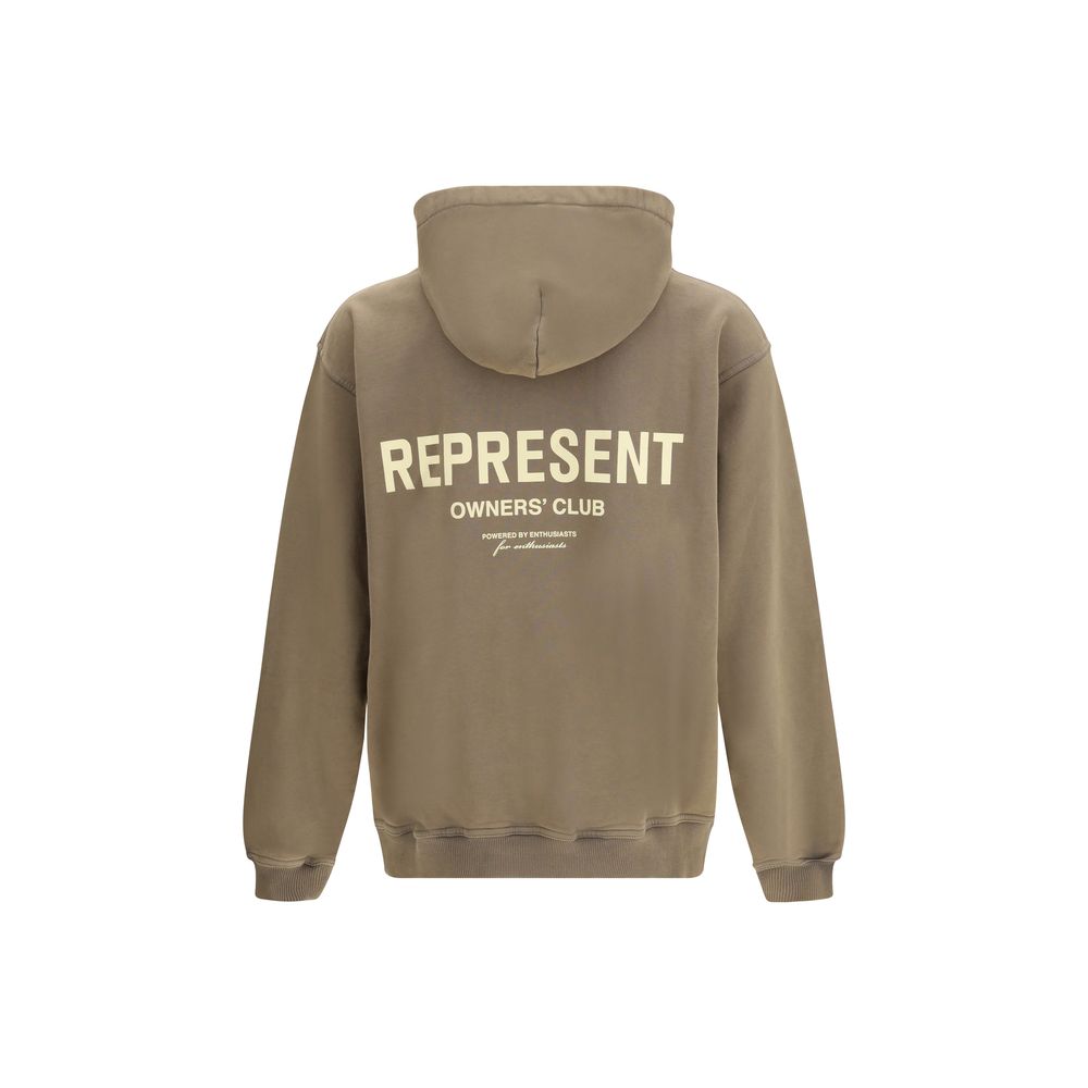 Braunes Baumwoll-Sweatshirt darstellen