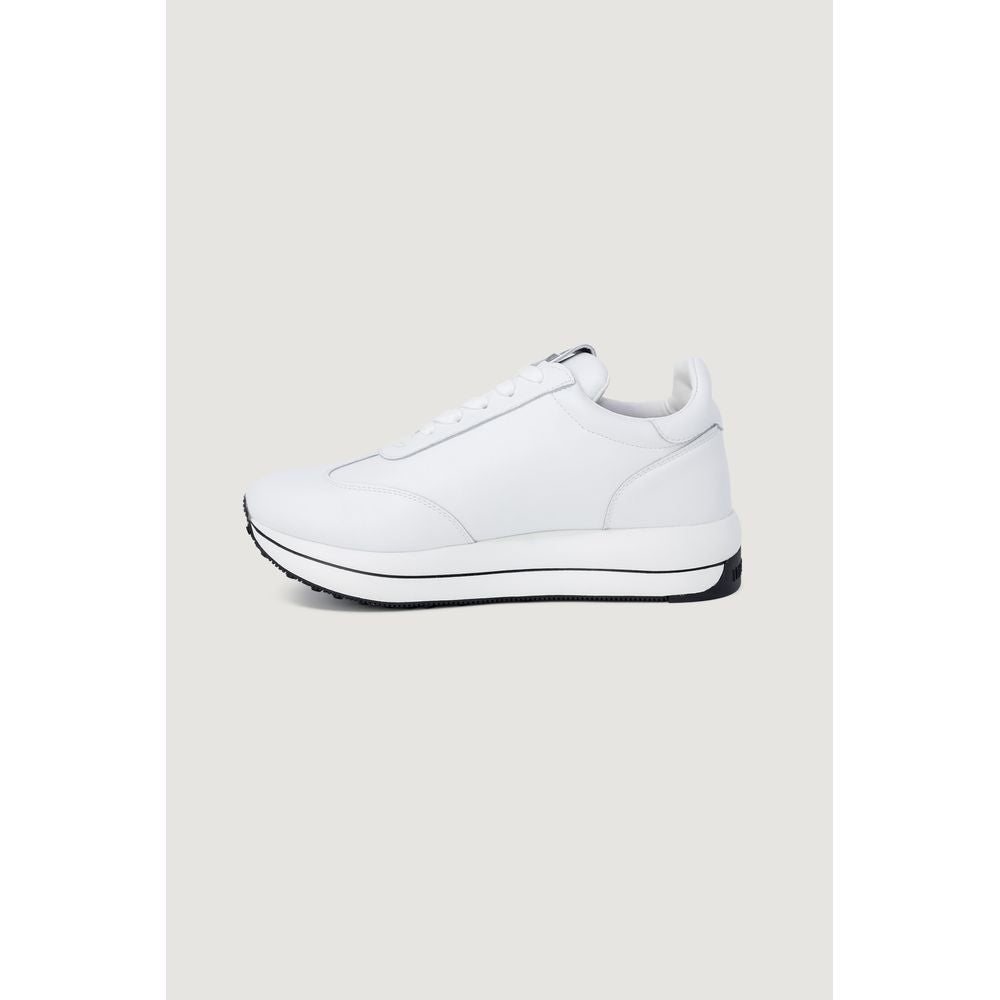 Love Moschino White Leather Low Top Sneakers