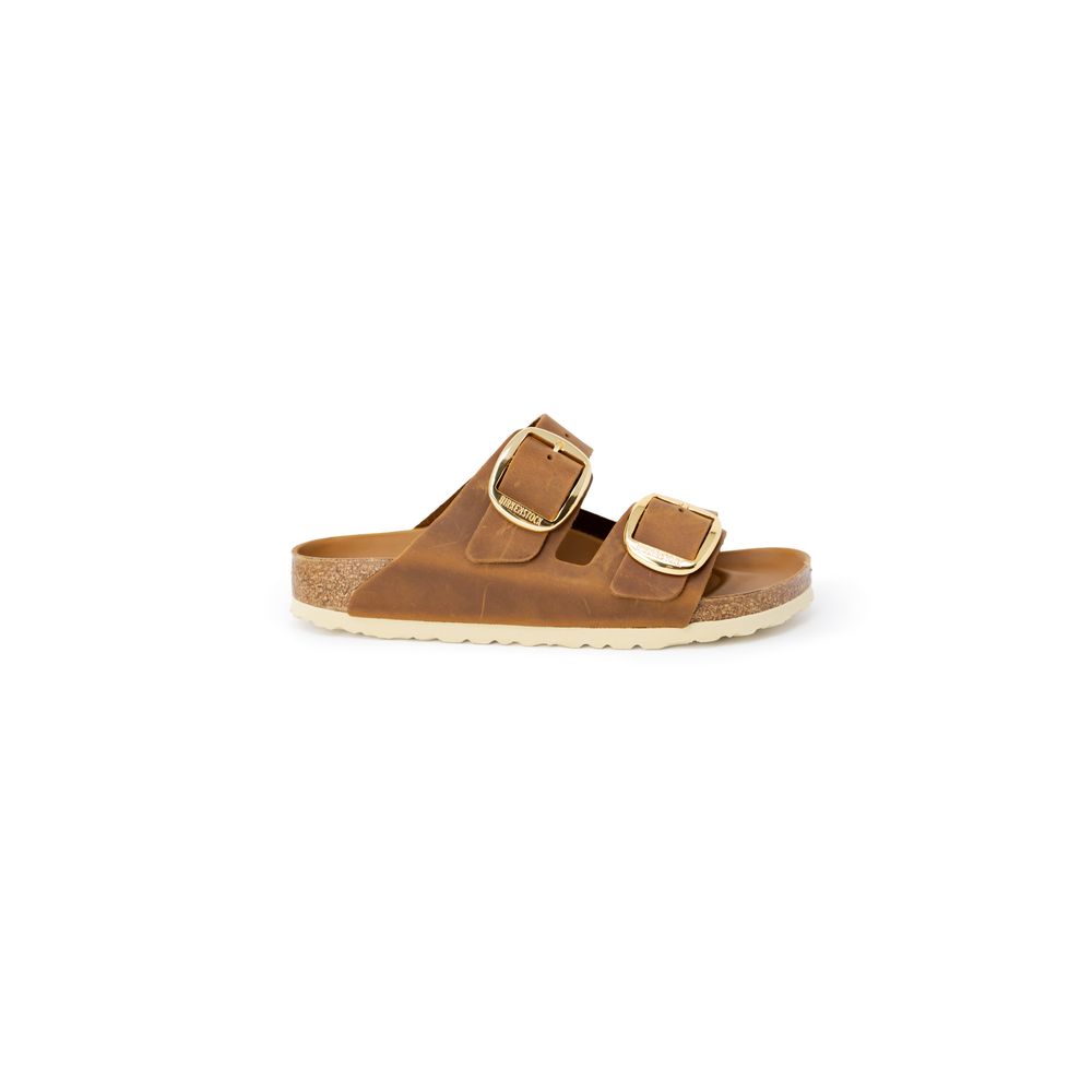 Birkenstock Brown Leather Slippers