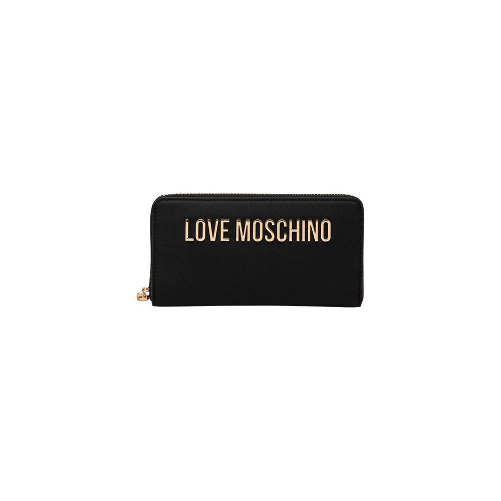 Love Moschino Geldbörse aus schwarzem Polyethylen