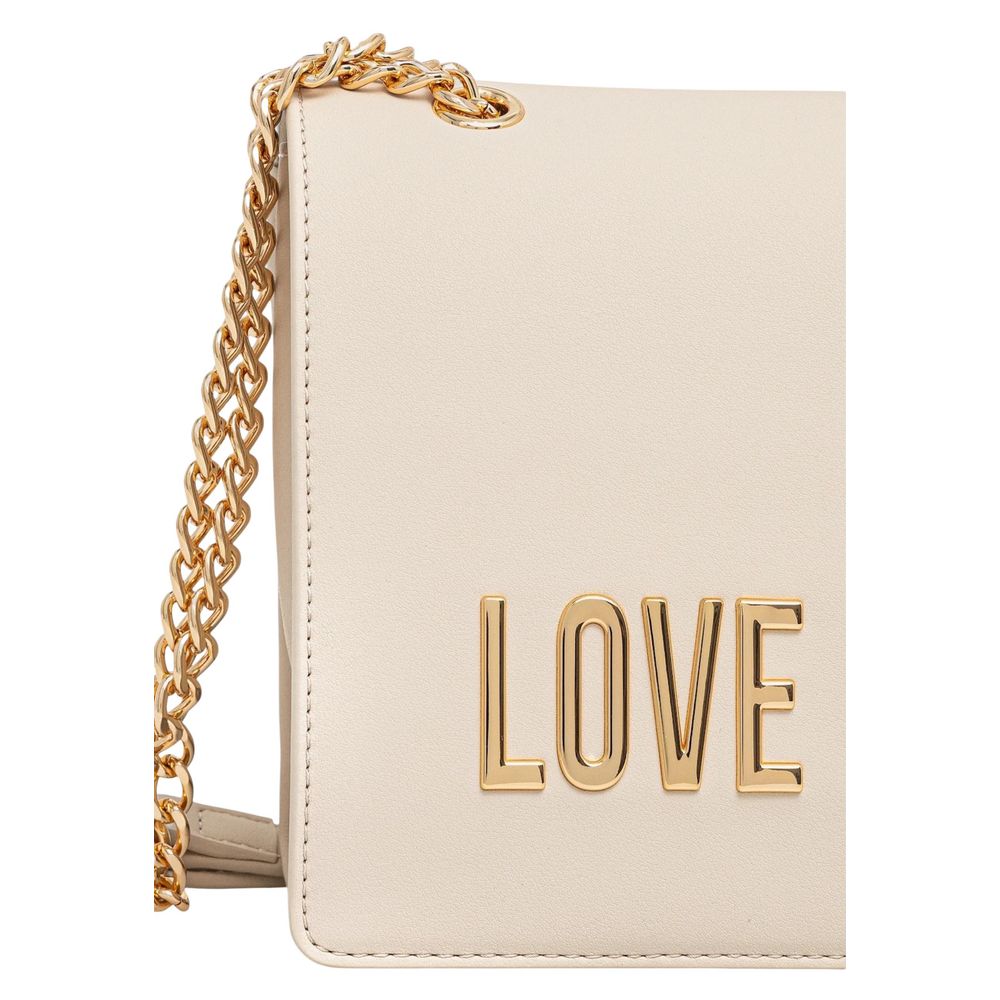 Sac à main Love Moschino beige en polyéthylène