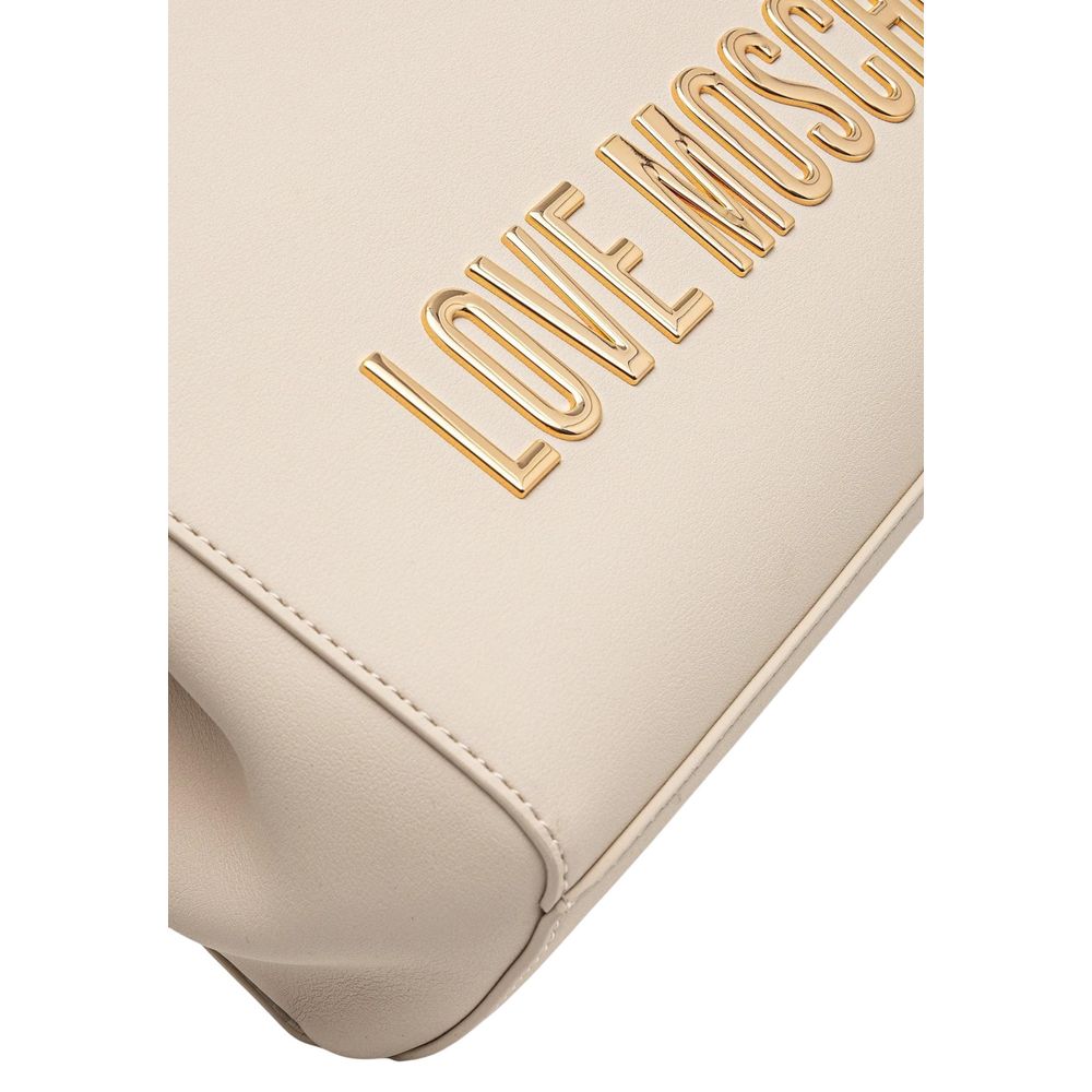Sac à main Love Moschino beige en polyéthylène