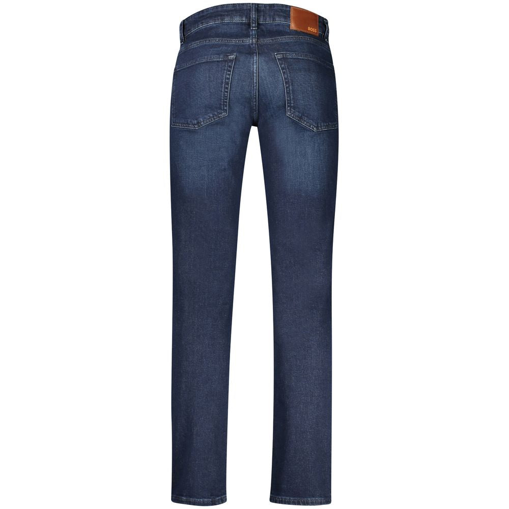 Hugo Boss Blu Cotton Men Jeans