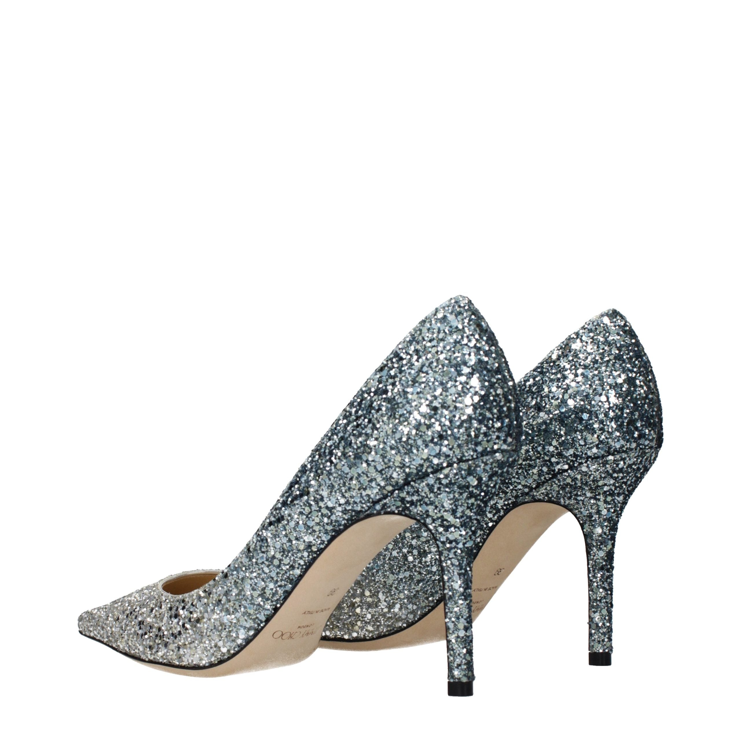 Jimmy Choo Gray Plastic Pumps