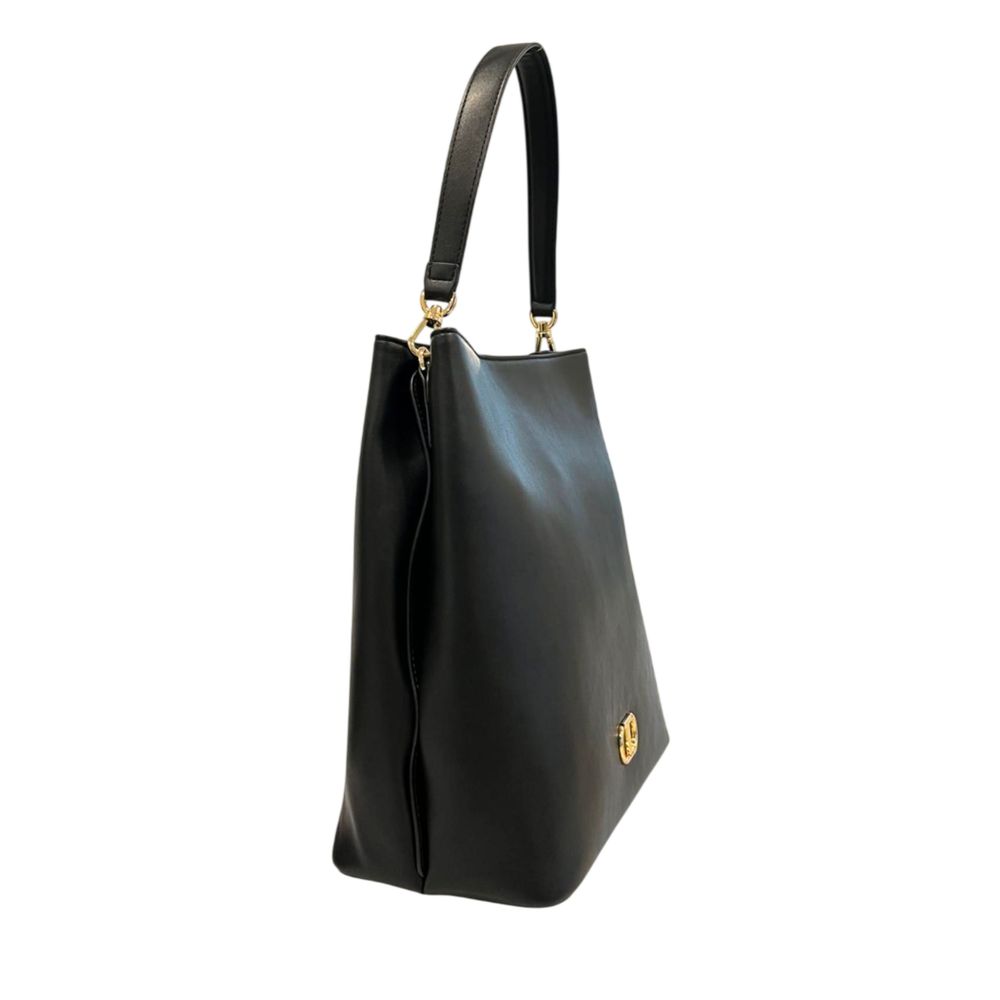 Sac bandoulière Twinset noir en similicuir pour femme