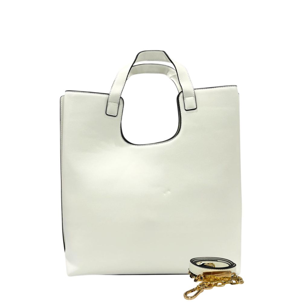 Sac à main femme blanc en PU Twinset