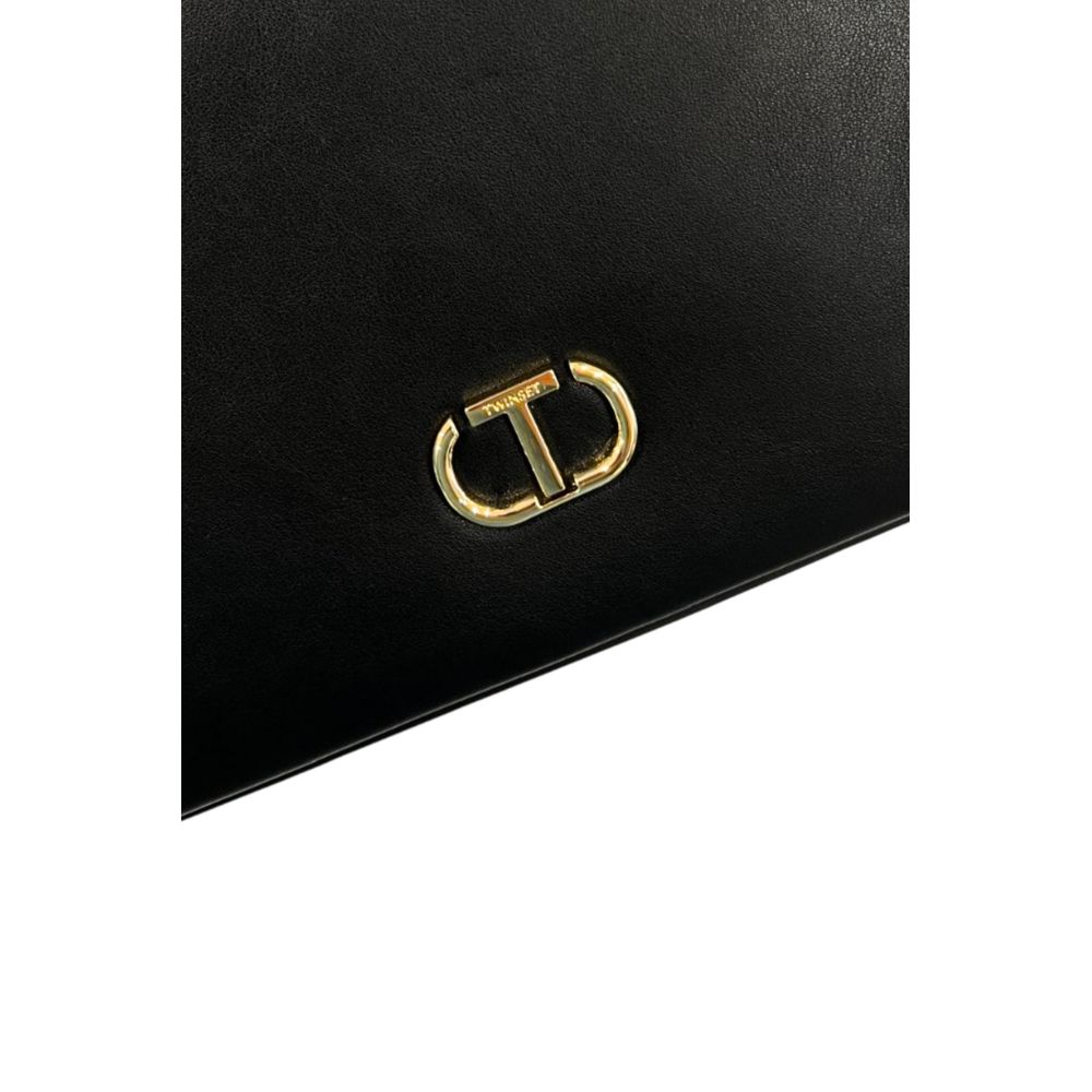 Sac bandoulière Twinset noir en similicuir pour femme