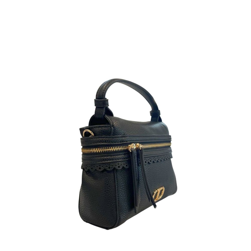 Twinset Schwarze PU-Damenhandtasche