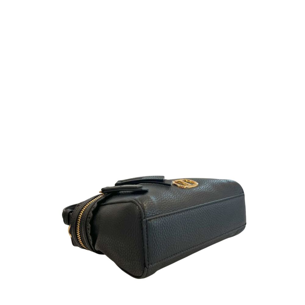 Twinset Schwarze PU-Damenhandtasche