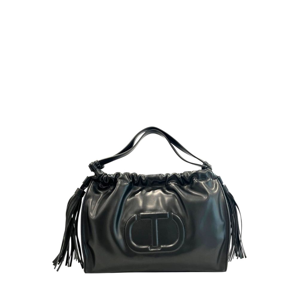 Twinset Schwarze PU Damen Umhängetasche