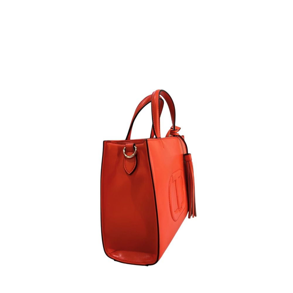 Twinset orange Damen-Handtasche aus Kunstleder