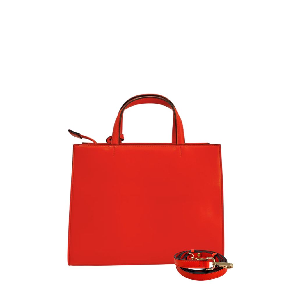 Twinset orange Damen-Handtasche aus Kunstleder