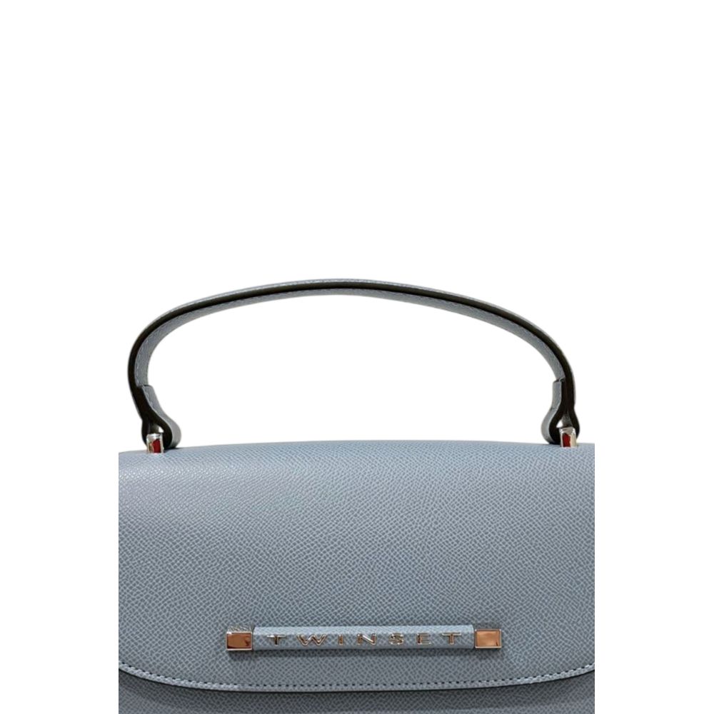 Twinset Damenhandtasche aus blauem PU