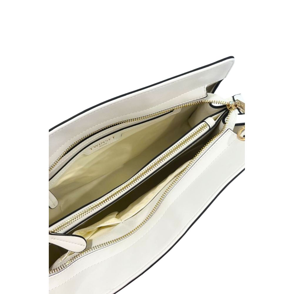 Sac à bandoulière Twinset en PU blanc pour femme