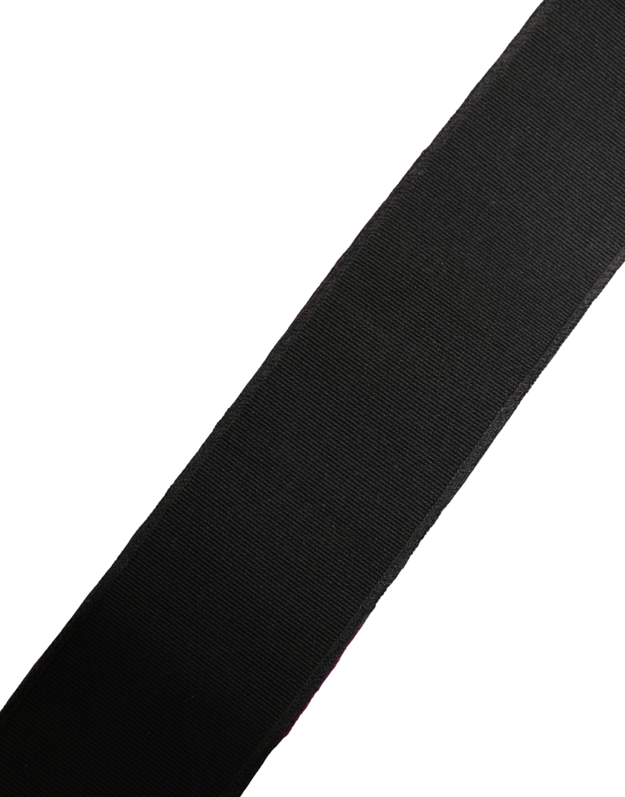Ceinture GF Ferre Femme Violette Pailletée Boucle Métal Argenté