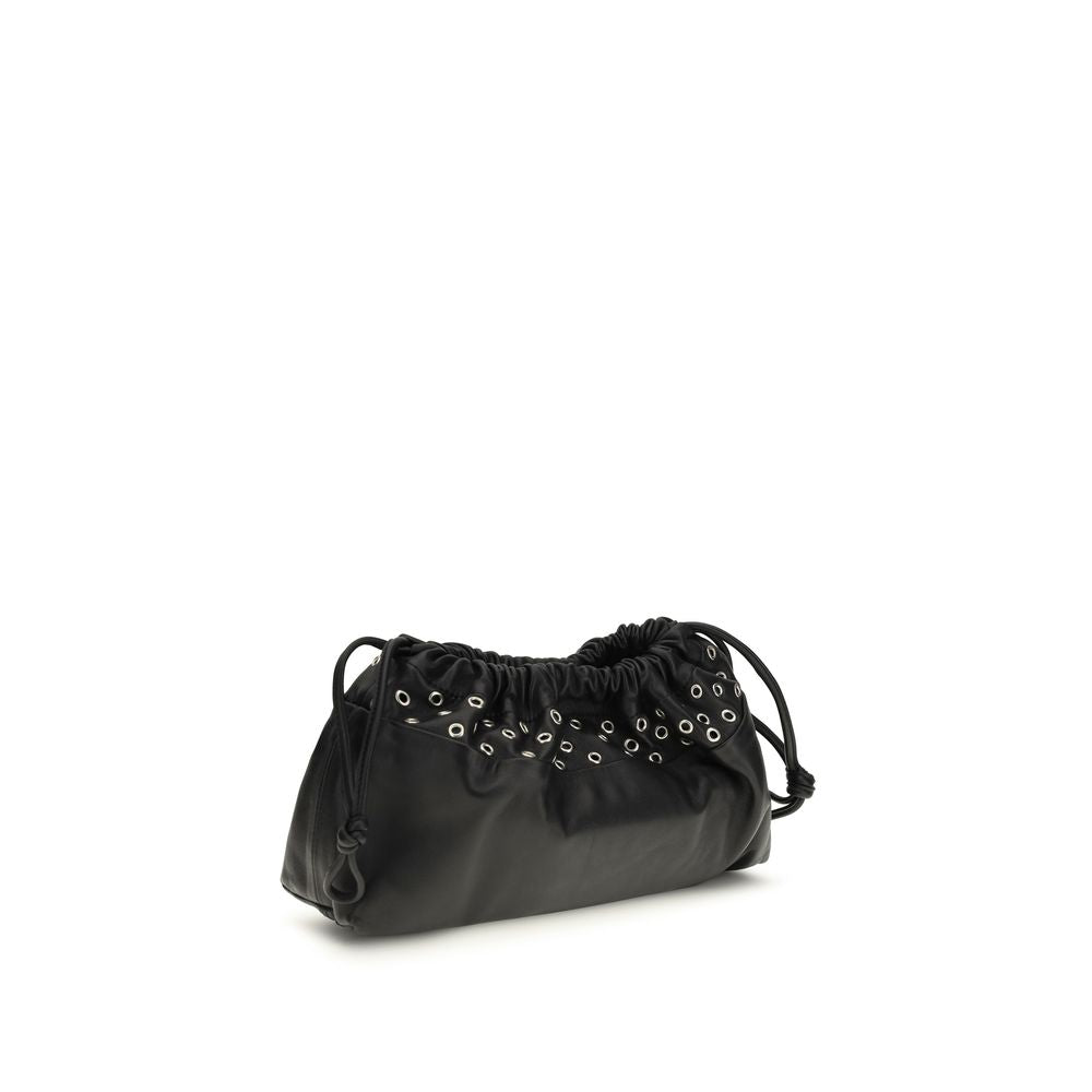 Pierre Hardy Clutch aus schwarzem Kalbsleder Bos Taurus