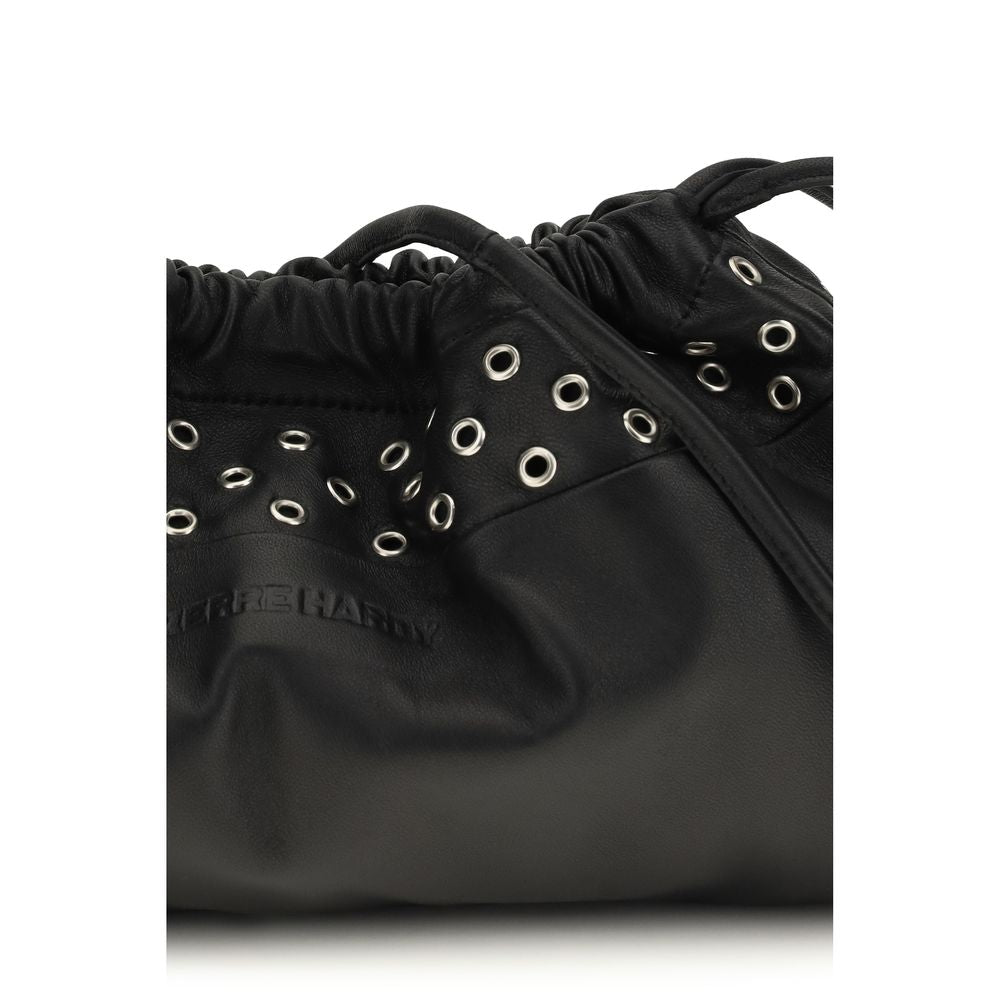 Pierre Hardy Clutch aus schwarzem Kalbsleder Bos Taurus