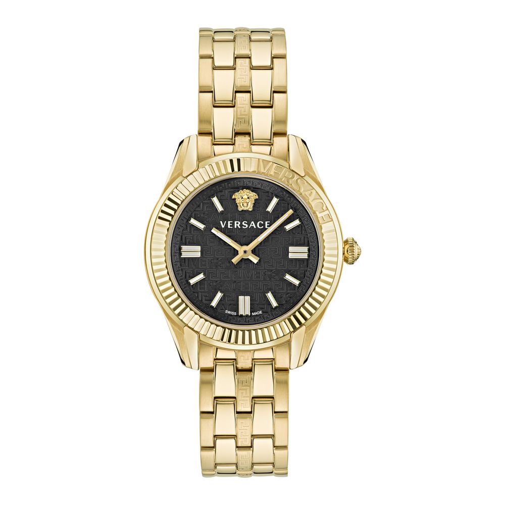 Versace Gold Stainless Steel Dress Watch