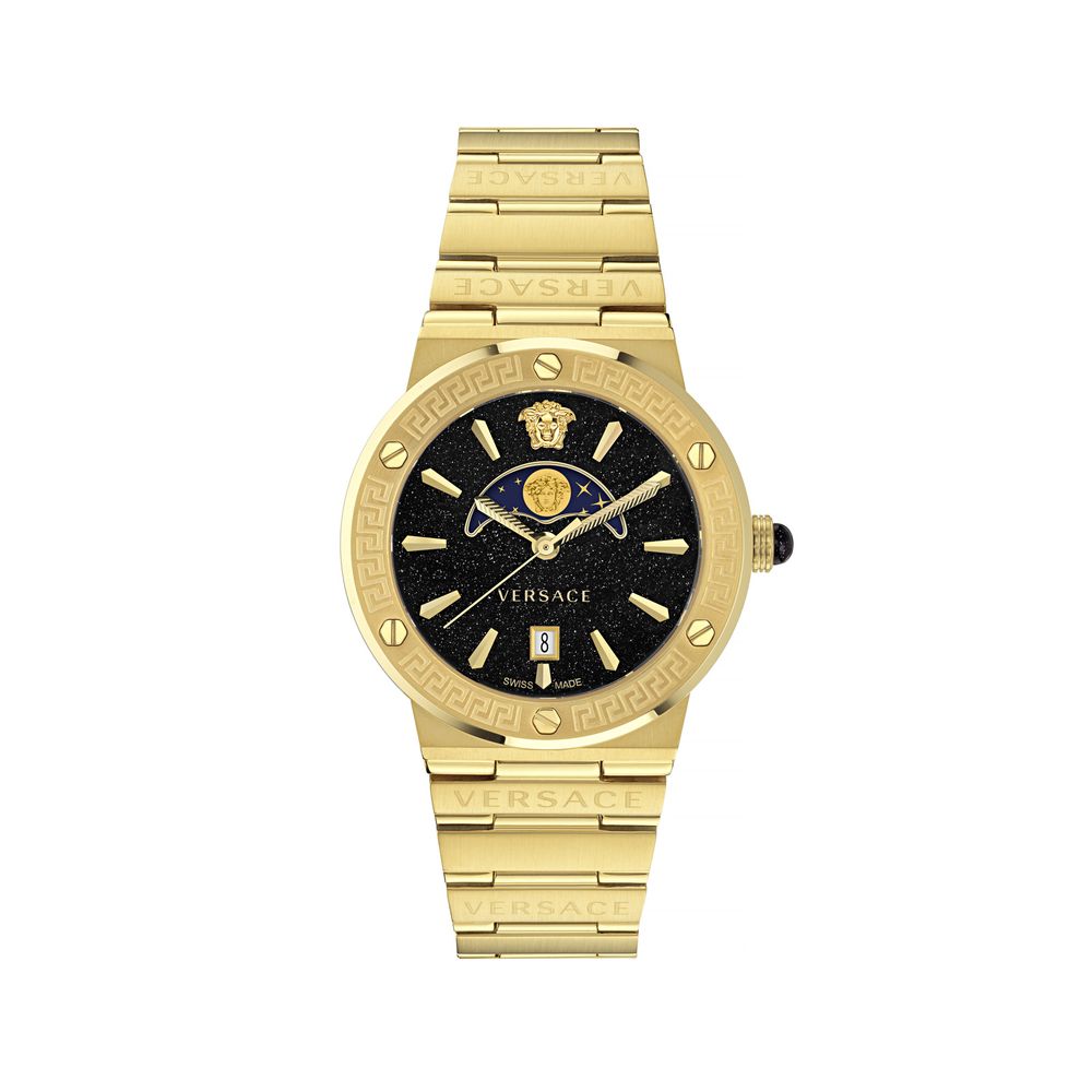 Versace Gold Stainless Steel Dress Watch