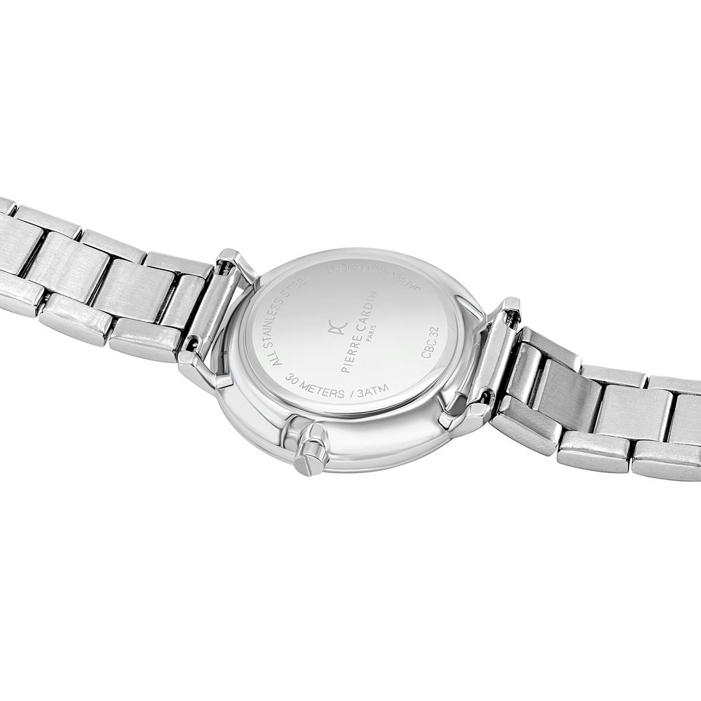 Montre habillée Pierre Cardin grise en acier inoxydable