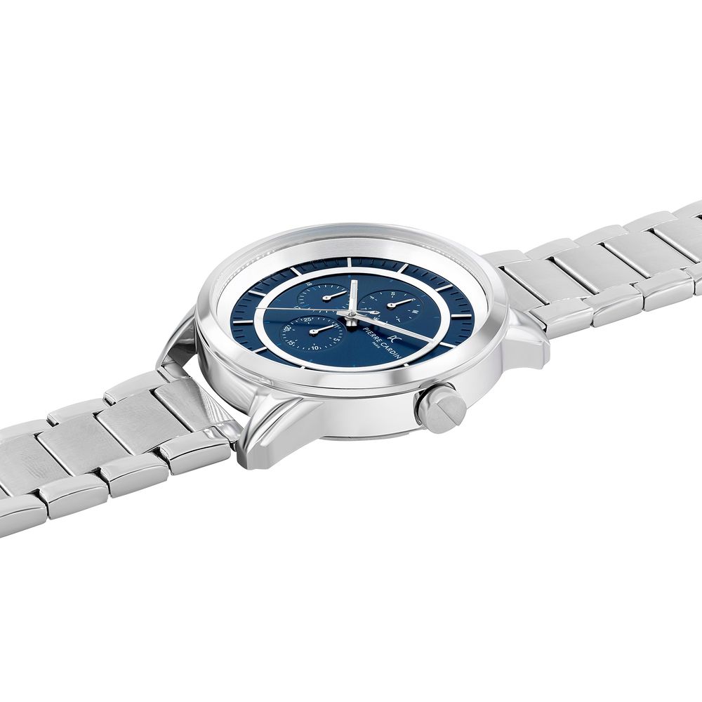 Montre habillée Pierre Cardin grise en acier inoxydable
