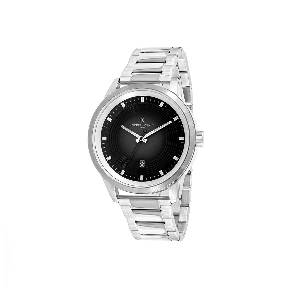 Montre habillée Pierre Cardin grise en acier inoxydable
