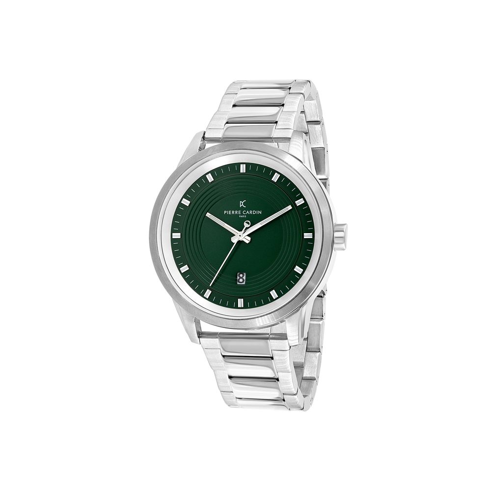 Montre habillée Pierre Cardin grise en acier inoxydable