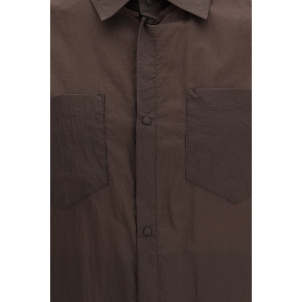 Herno Brown Polyamide Shirt