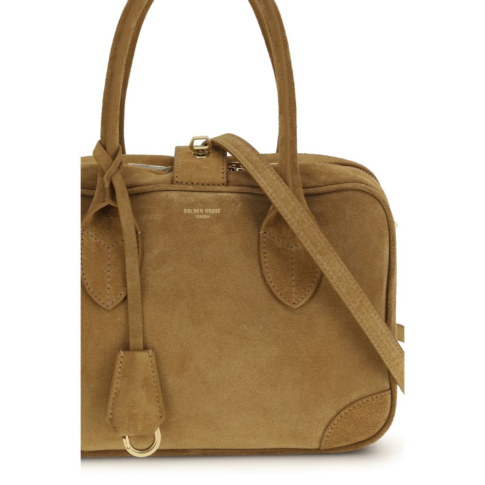 Golden Goose Beige Calf Leather Bos Taurus Handbag