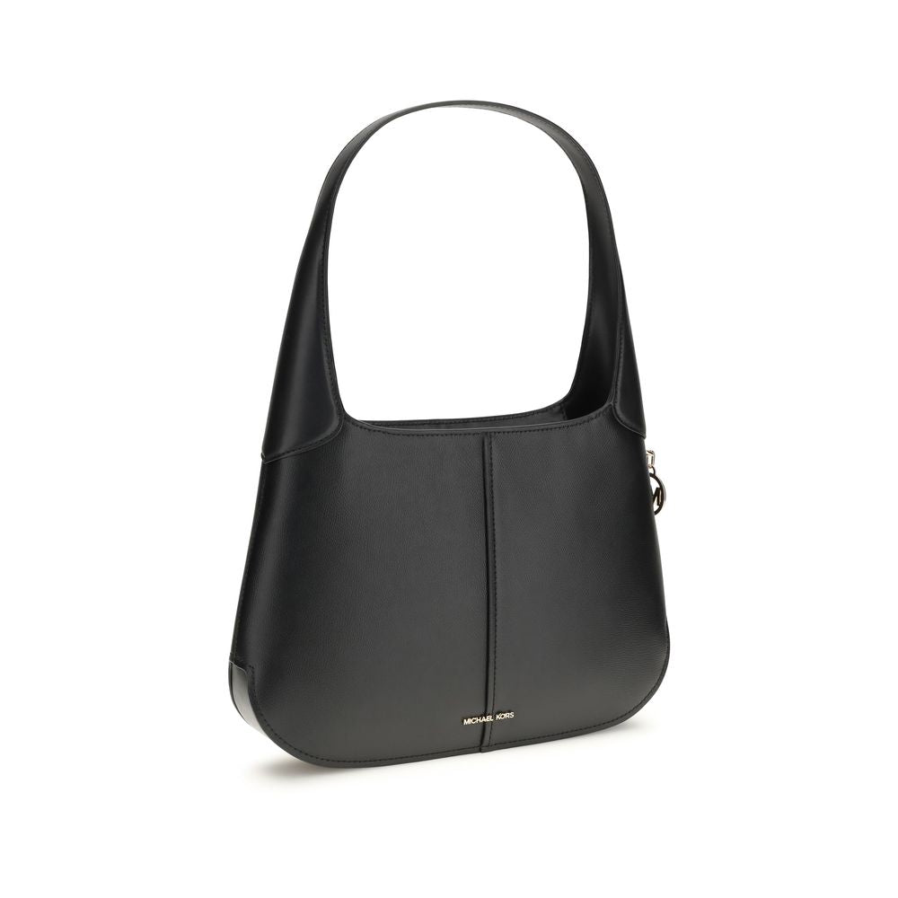 Michael Kors Black Calf Leather Bos Taurus Shoulder Bag