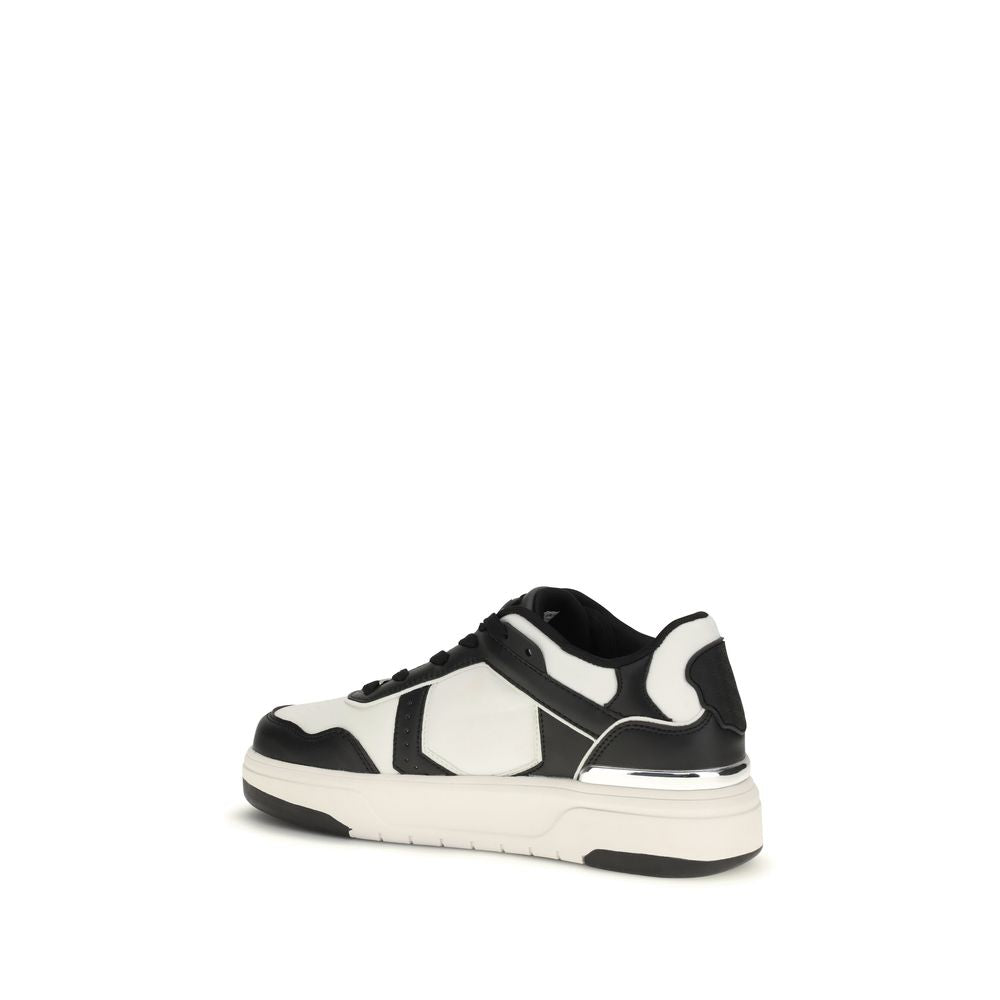 Philipp Plein Schwarze Sneaker aus Kalbsleder Bos Taurus