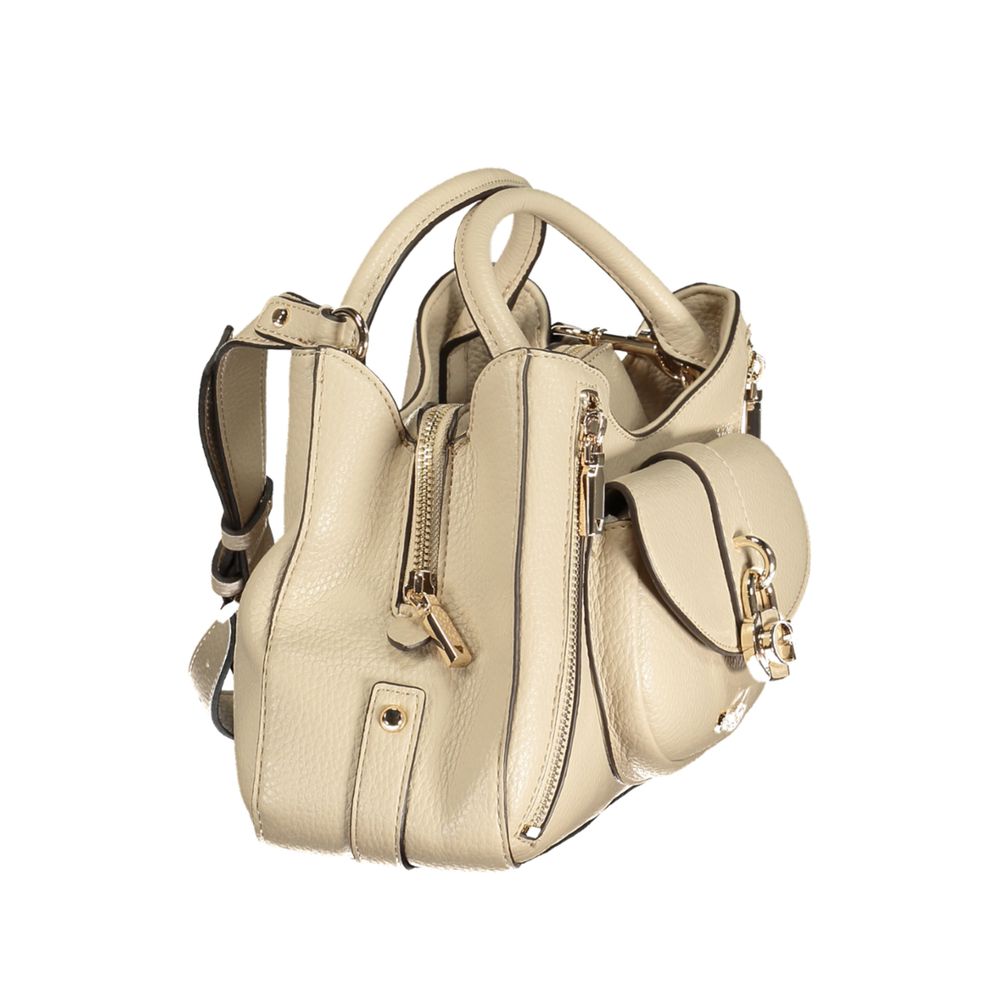 Sac à main Guess en polyuréthane beige pour femme