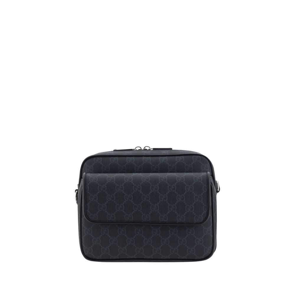 Gucci Gray Fabric Shoulder Bag