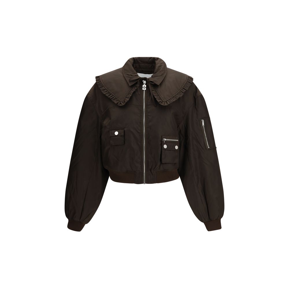 Bomber bicolore en polyamide Ganni