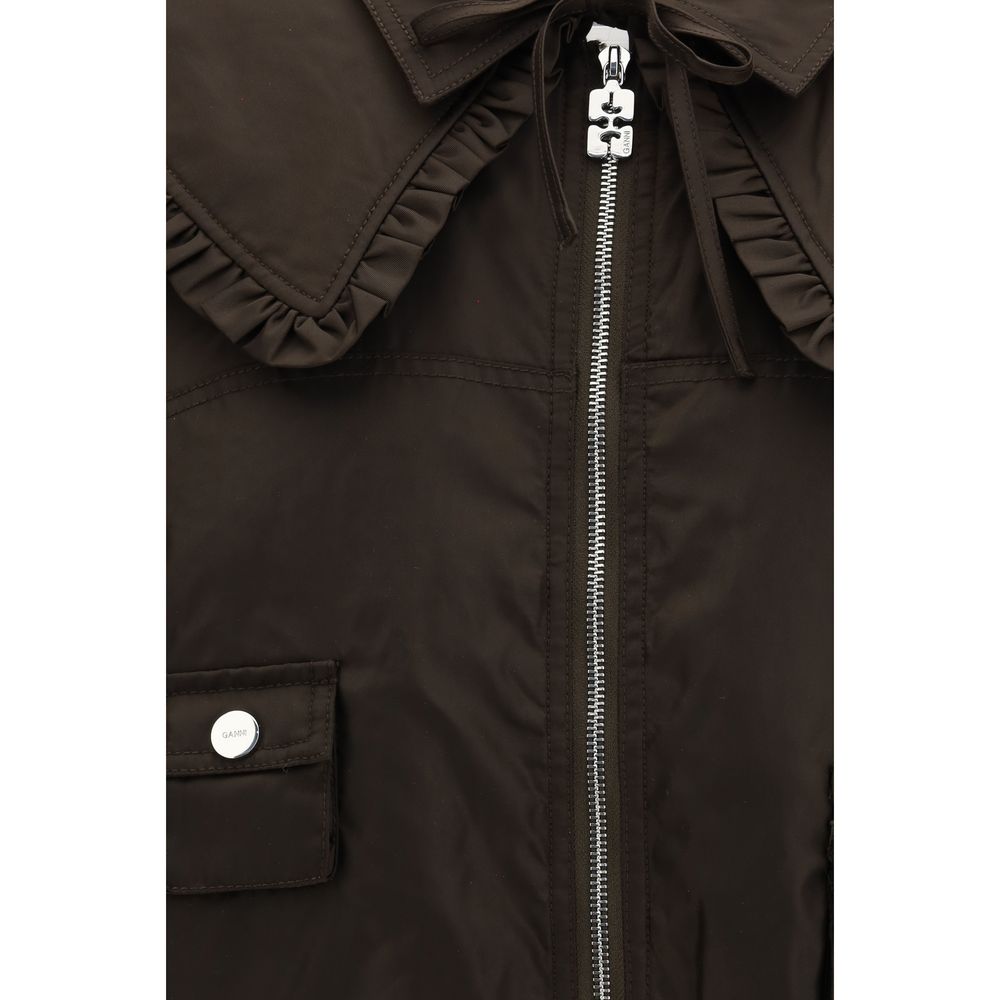 Bomber bicolore en polyamide Ganni