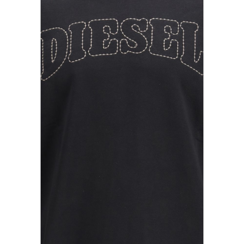 Diesel Sweatshirt aus schwarzer Baumwolle