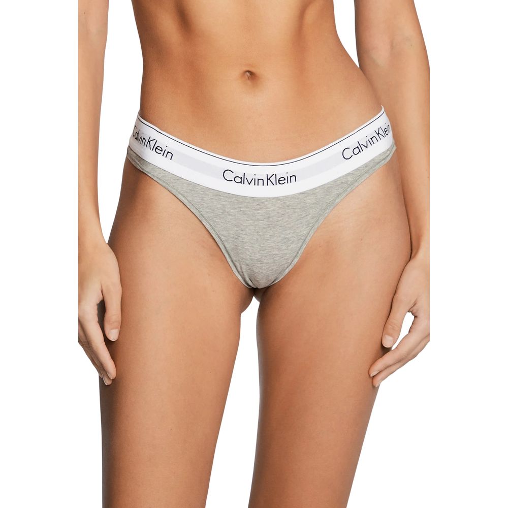Calvin Klein Underwear Gray Cotton Pantie